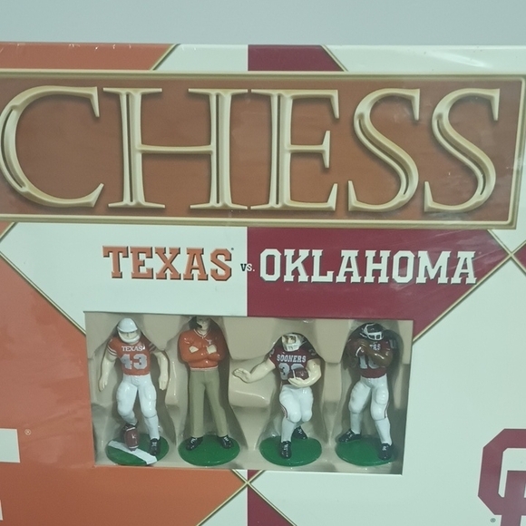 Texas vs Oklahoma Chess Set - Picture 2 of 4